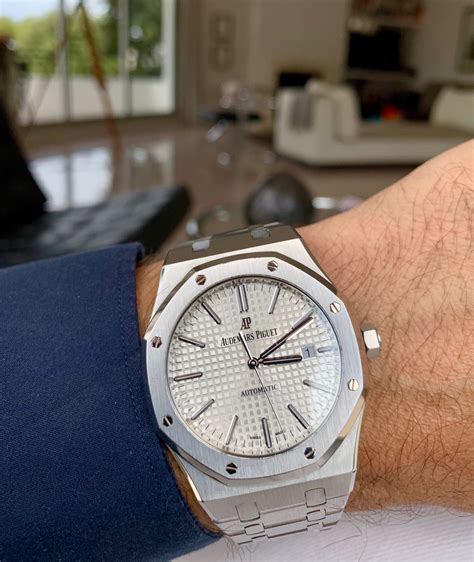 audemars piguet royal oak white|audemars piguet royal oak automatic.